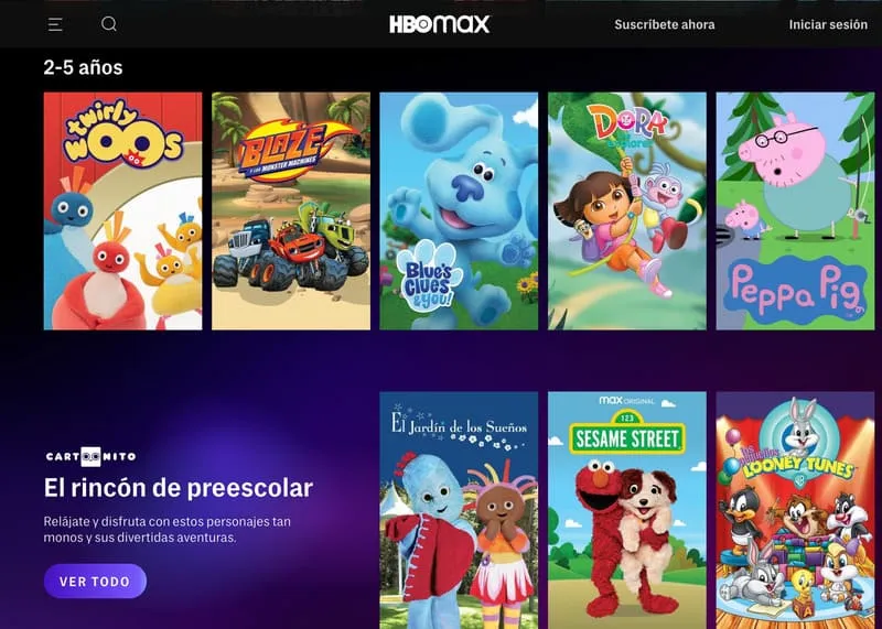 peliculas y dibujos infantiles de hbo max